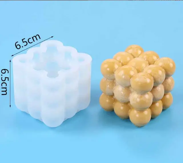 1 PCS 3D Bubble Silicone Candle Mould STYLE 3