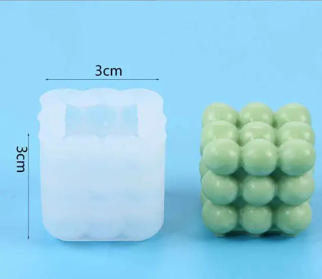 1 PCS 3D Bubble Silicone Candle Mould STYLE 3