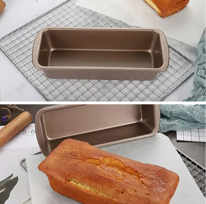 Non-Stick Rectangular Baking Pan Large Loaf Pan for Bread/Brownie Loaf Baking Non-Stick Tin