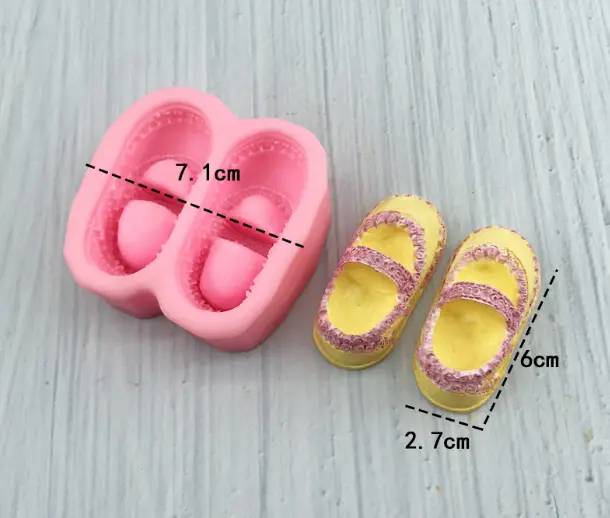 3D Detailed baby Shoes Design DIY Silicone Mould