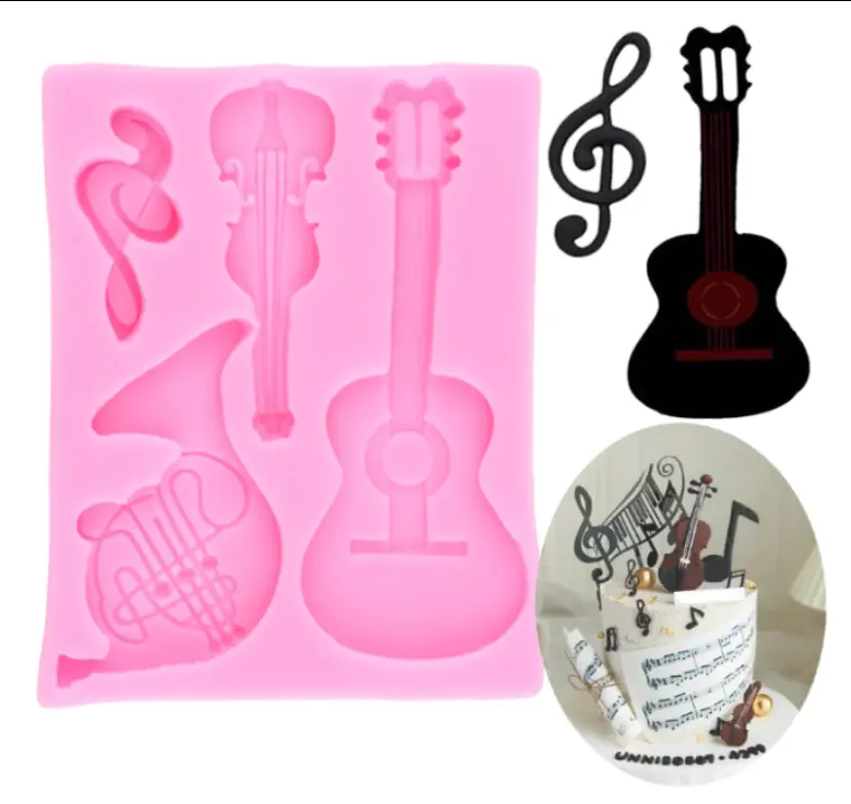 Guitar Musical Instruments Silicone Mould