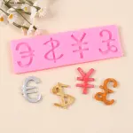 4 Different Currency Logo silicone mould