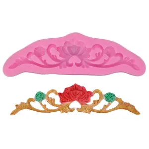 Flower Lace Silicone classic boarder crown Mold For Cake Decorating,Fondant,Chocolate Mould style 2
