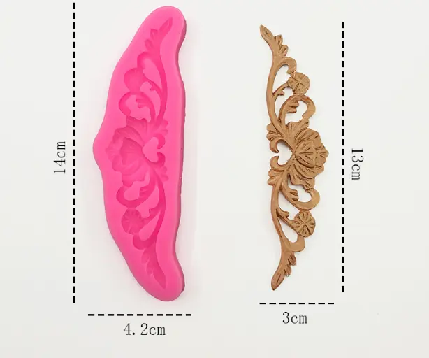 Flower Lace Silicone classic boarder crown Mold For Cake Decorating,Fondant,Chocolate Mould style 2