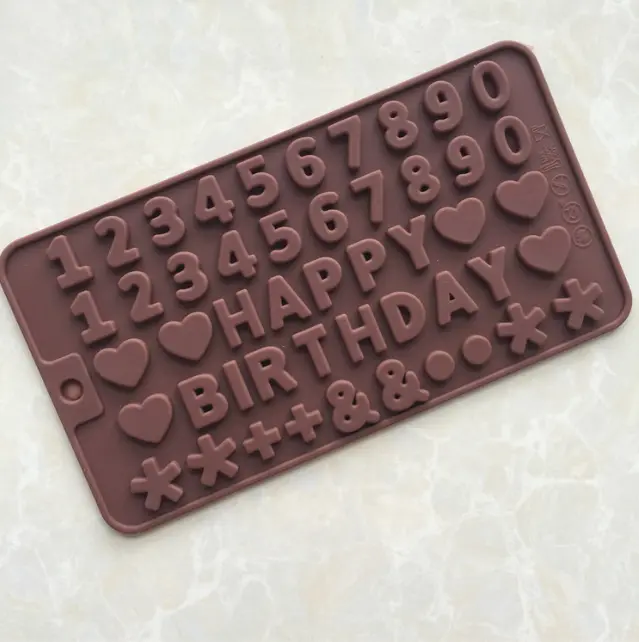 Alphabet silicone mould style 2