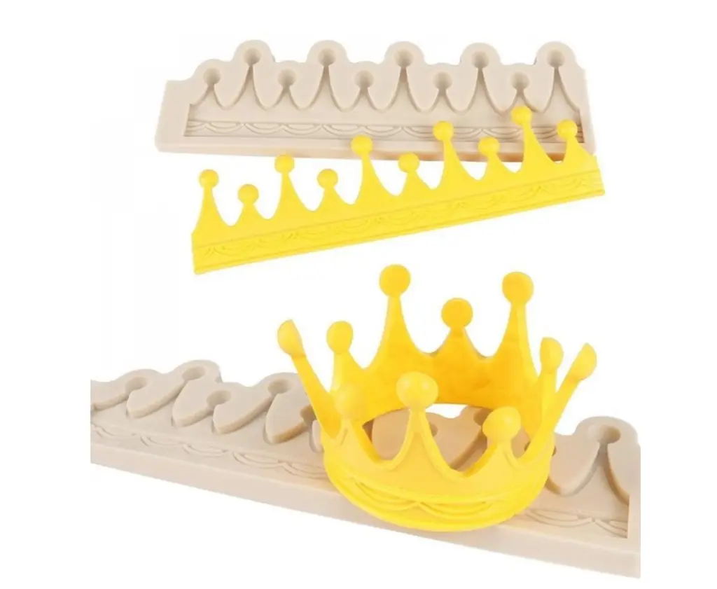 3D Crown Design Marzipan Silicone Mould