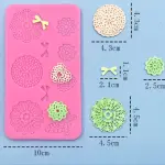 Bow Butterfly Mandal Silicone Lace Mat