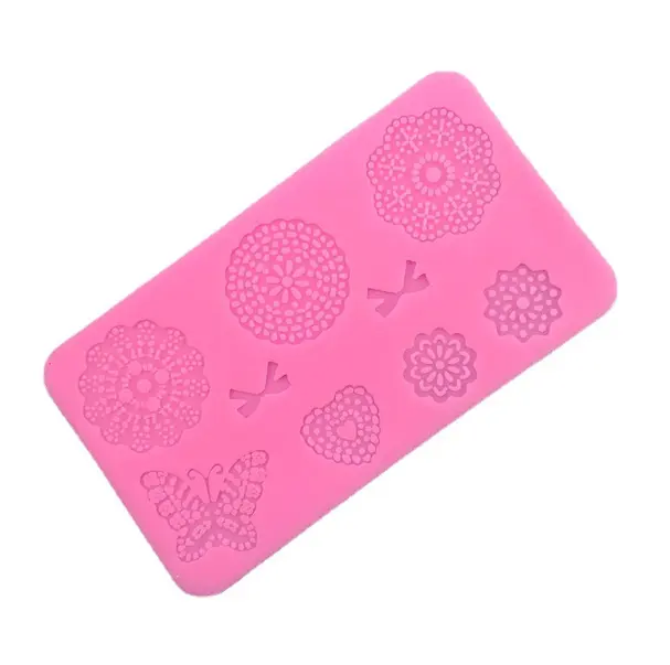 Bow Butterfly Mandal Silicone Lace Mat