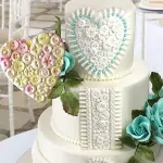 Heart Shaped Button theme Silicone Mould
