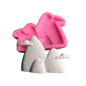 Mountain with clouds Silicone mould
