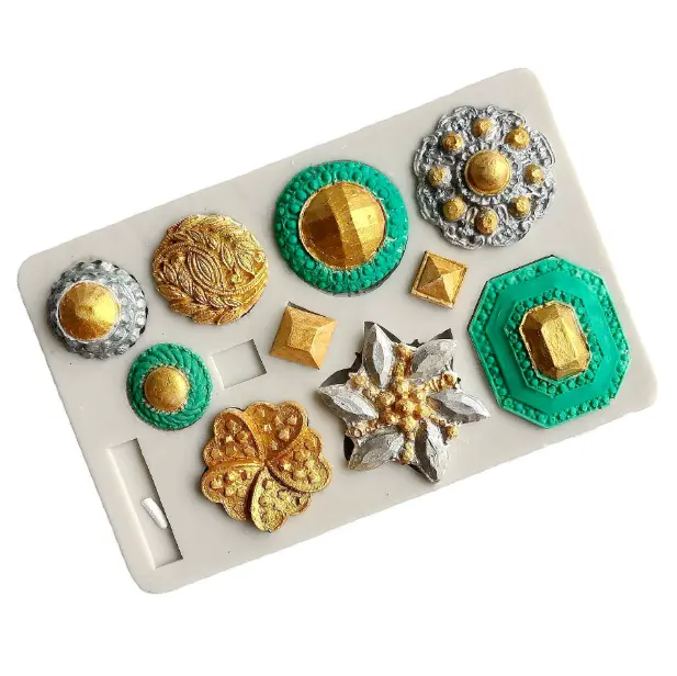 Muti Brooch studs Jewelry theme silicone Mould