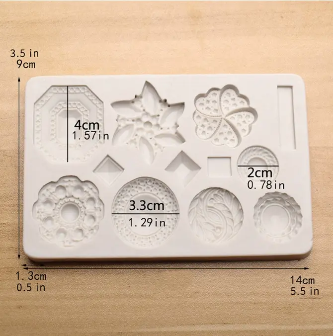 Muti Brooch studs Jewelry theme silicone Mould