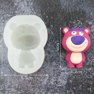 3D Toy Story Lotso Huggin Bear cartoon silicone mould