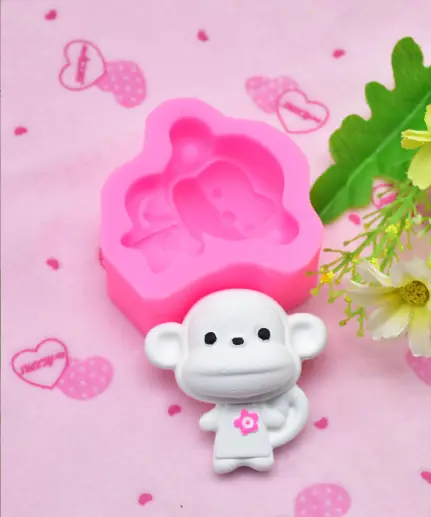 Cute Monkey animal silicone mould Style 2