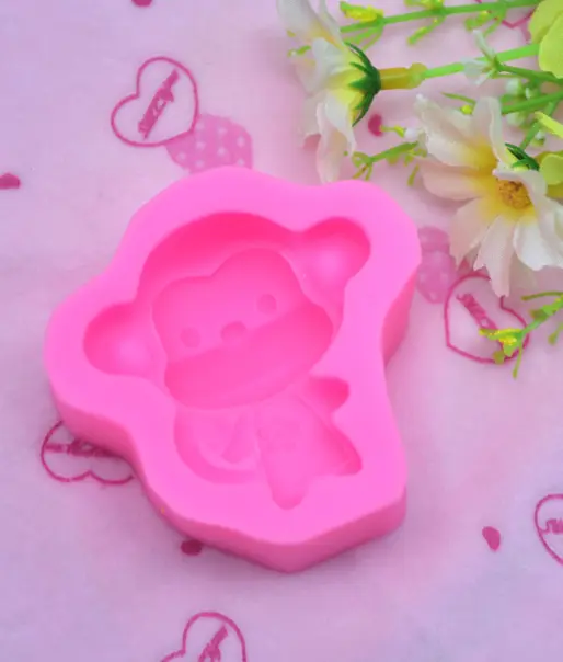 Cute Monkey animal silicone mould Style 2