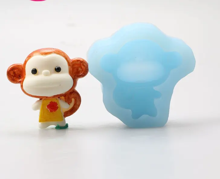 Cute Monkey animal silicone mould Style 2