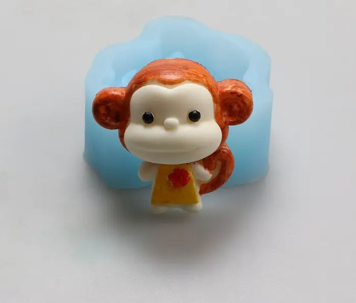 Cute Monkey animal silicone mould Style 2