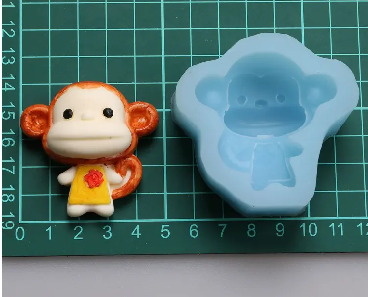 Cute Monkey animal silicone mould Style 2