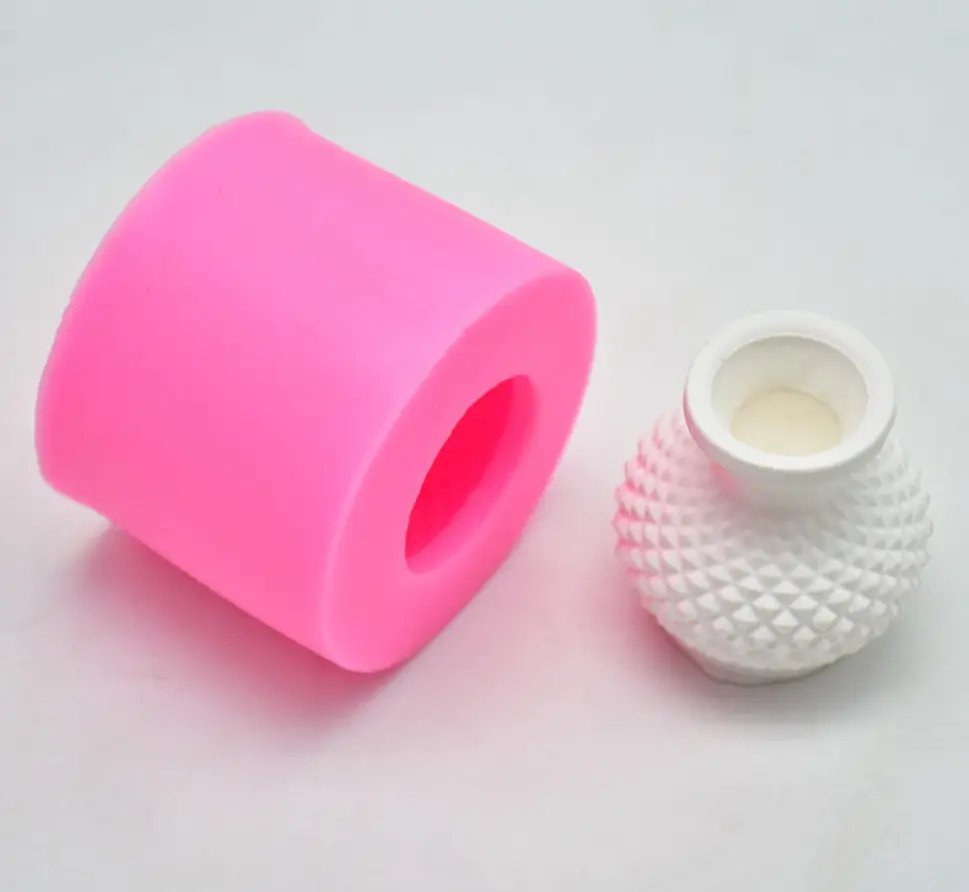 3D Flower pot Vase Silicone Mould