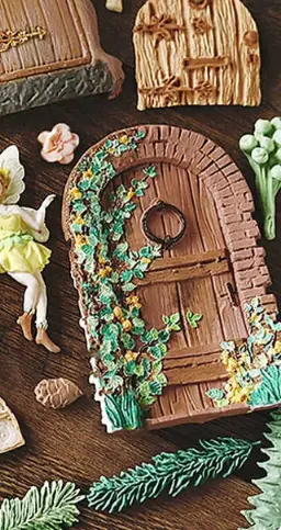Large detailed Floral Door theme silicone mould