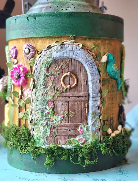 Large detailed Floral Door theme silicone mould