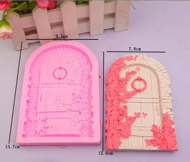 Large detailed Floral Door theme silicone mould