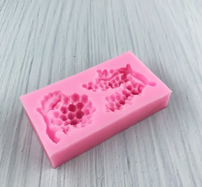 2 Cavity Grapes fruit Silicone mould