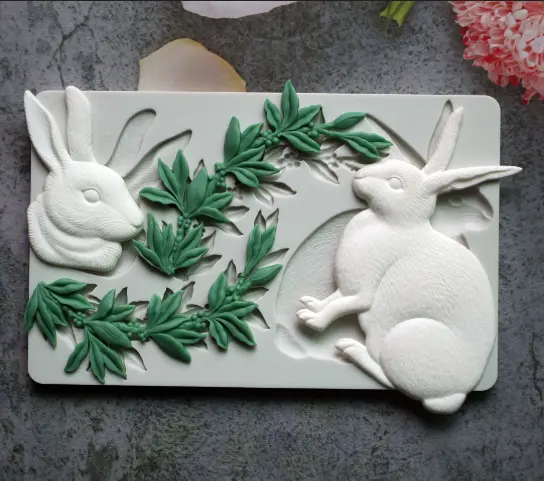 Bunny Rabbit Easter theme Silicone Mould