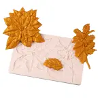 Large Poinsettia flower Leaf silicone mould