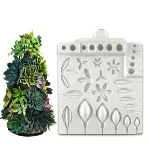 31 Cavity Succulents Flower,Petal,Leaf Silicon mould