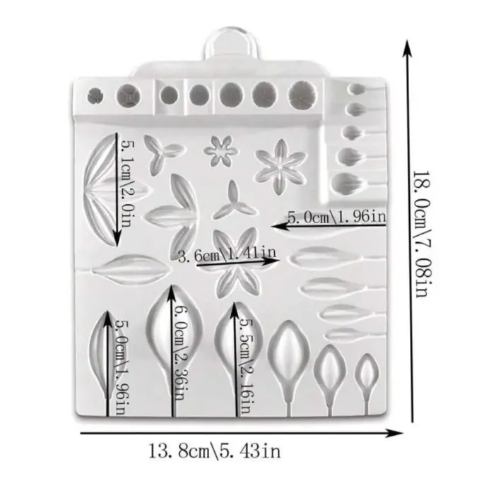 31 Cavity Succulents Flower,Petal,Leaf Silicon mould