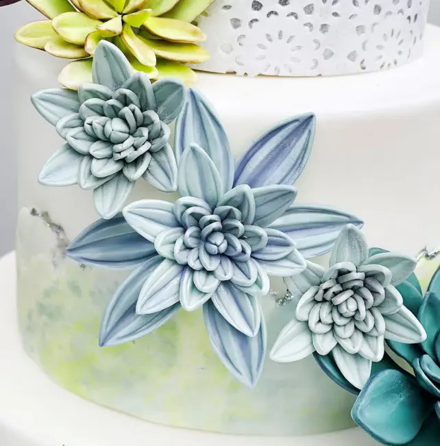 31 Cavity Succulents Flower,Petal,Leaf Silicon mould