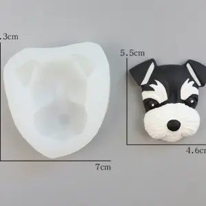 3D Dog face animal silicone mould Style 2