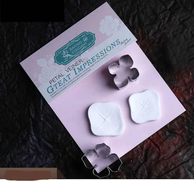 4 pcs Flower Cutters Set Hydrangea veiner mould set