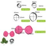 5 pcs Rose Flower Cutters and leaf veiner mould set