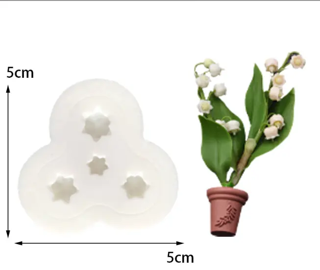 3D Lilies of the Valley Flower mould
