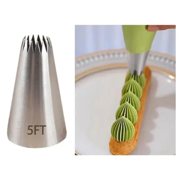 Large Pastry Piping Tip No. - 5FT