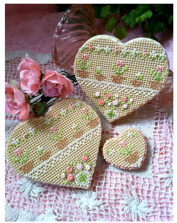 Cross Stitch texture mat silicone Mould