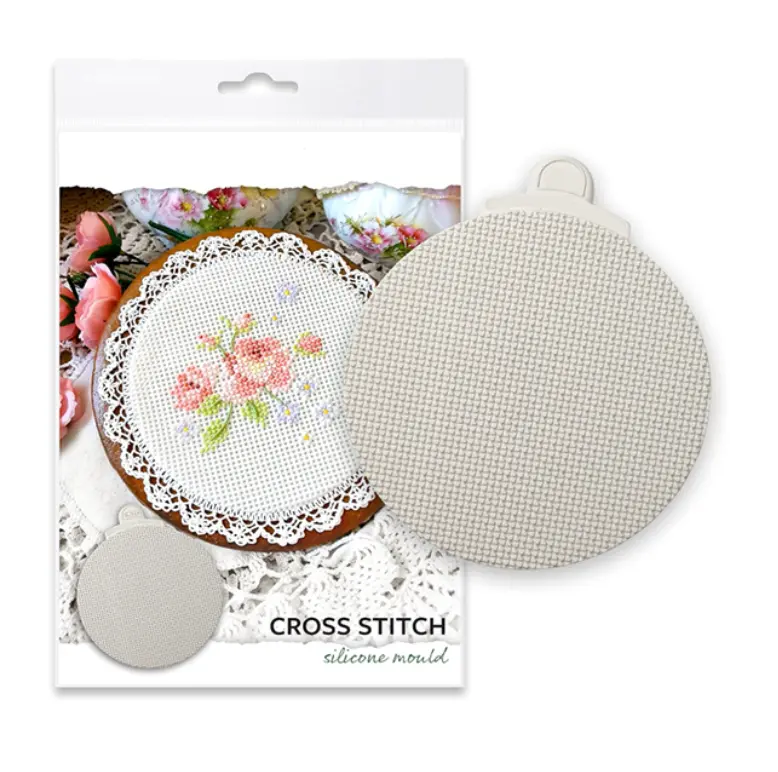 Cross Stitch texture mat silicone Mould