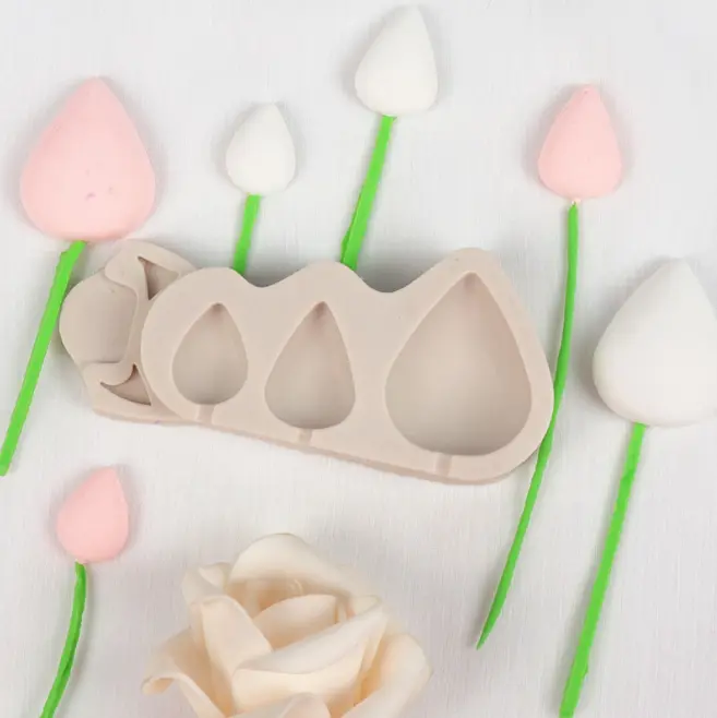 Rose Cones and Thorns Silicone Mould
