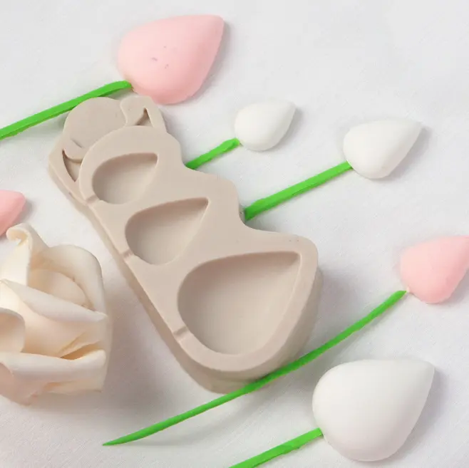 Rose Cones and Thorns Silicone Mould