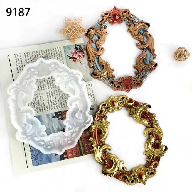Large Detailed Vintage Frame silicone mould style 2