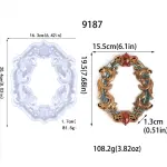 Large Detailed Vintage Frame silicone mould style 2