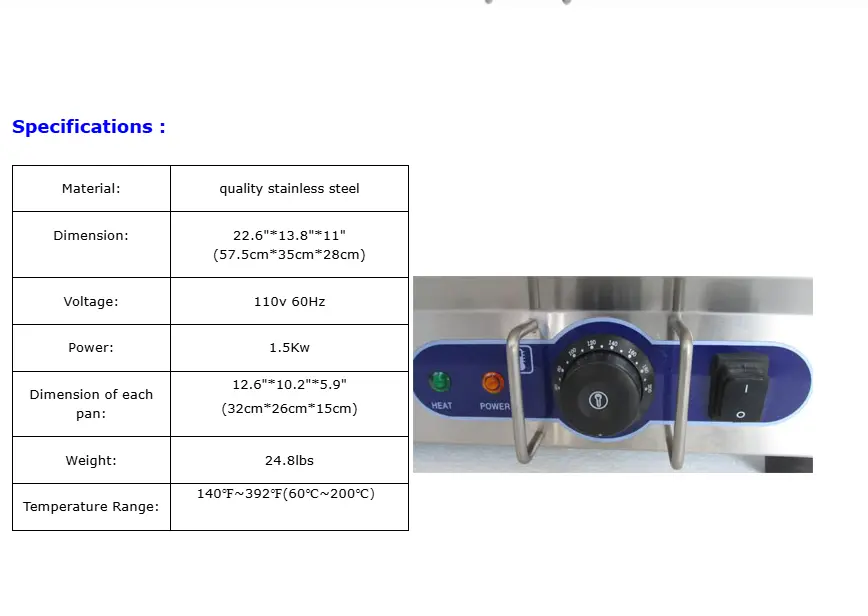 Commercial Grade Stainless Steel Warmer for Soaps,Wax ,food etc