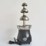 Fountain for Party Stainless Steel Melting Heating Machine Pot for Cheese,Chocolate Fondue 1 Lts 3 Tier Melt Dipping Machine Warmer