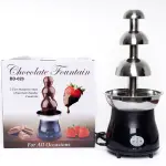Fountain for Party Stainless Steel Melting Heating Machine Pot for Cheese,Chocolate Fondue 1 Lts 3 Tier Melt Dipping Machine Warmer