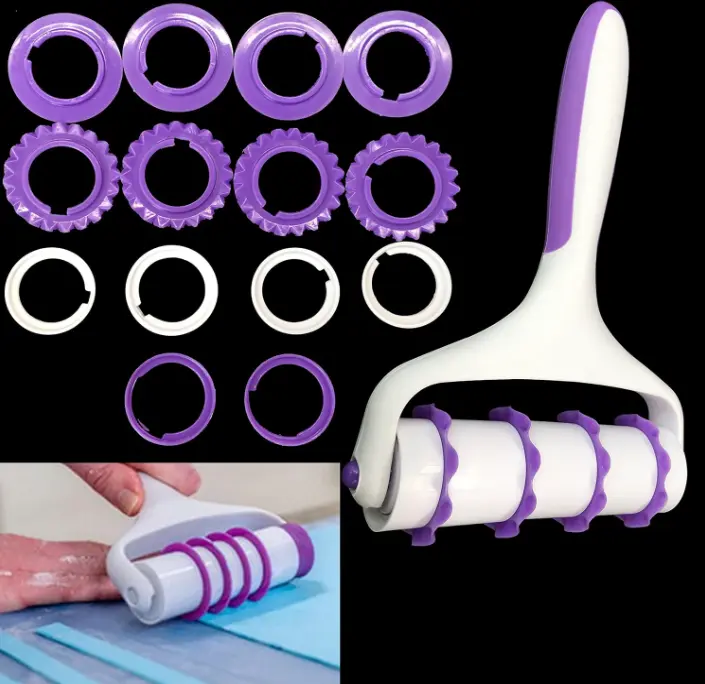Fondant Ribbon Cutter Trimming ,22pc set