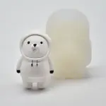 3D Winter Bear cartoon silicone mould