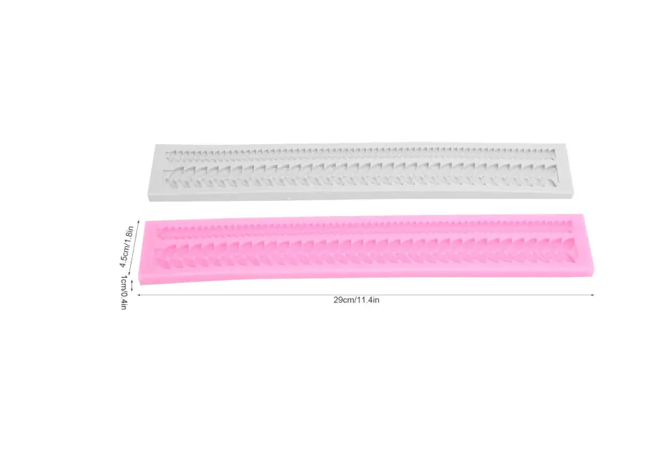 Leaf theme boarder Silicone Mould