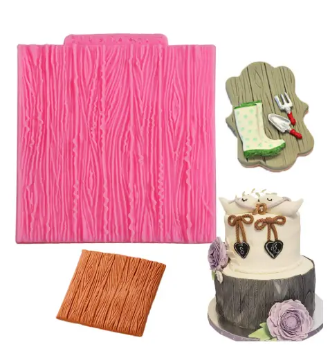 Wood Texture Pattern silicone Mould style 2